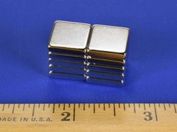 b882-n52 - 1/2 x 1/2 x 1/8 Inch Neodymium Rare Earth Block Magnet N52 -2