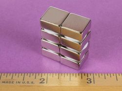 b884-n52 - 1/2 x 1/2 x 1/4 Inch Neodymium Rare Earth Block Magnet N52 -2