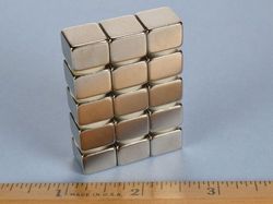 b886 - 1/2 x 1/2 x 3/8 Inch Neodymium Rare Earth Block Magnet N42 -2