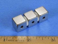 b888-2pe-n52 - 1/2 x 1/2 x 1/2 Inch Neodymium Rare Earth Cube Magnet N52 -2