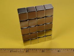 b888-n52 - 1/2 x 1/2 x 1/2 Inch Neodymium Rare Earth Cube Magnet N52 -2