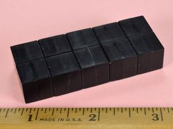 b888pc-blk - 1/2 x 1/2 x 1/2 Inch Neodymium Rare Earth Plastic Coated Cube Magnet N42 -2