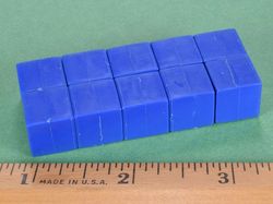 b888pc-blu - 1/2 x 1/2 x 1/2 Inch Neodymium Rare Earth Plastic Coated Cube Magnet N42 -2