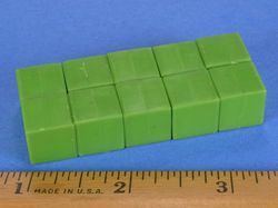 b888pc-grn - 1/2 x 1/2 x 1/2 Inch Neodymium Rare Earth Plastic Coated Cube Magnet N42 -2