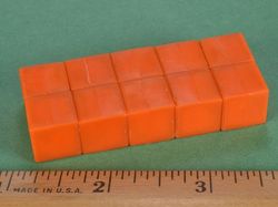 b888pc-ora - 1/2 x 1/2 x 1/2 Inch Neodymium Rare Earth Plastic Coated Cube Magnet N42 -2