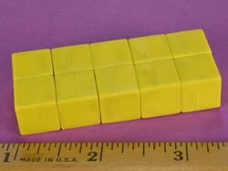 b888pc-yel - 1/2 x 1/2 x 1/2 Inch Neodymium Rare Earth Plastic Coated Cube Magnet N42 -2