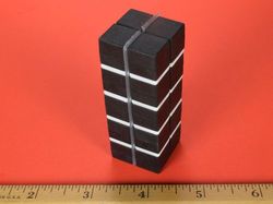 b888tp-n52 - 1/2 x 1/2 x 1/2 Inch Neodymium Rare Earth Rubber Coated Cube Magnet N52 -2