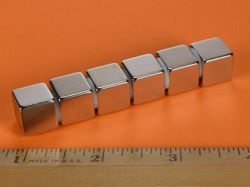 b888 - 1/2 x 1/2 x 1/2 Inch Neodymium Rare Earth Cube Magnet N42 -2
