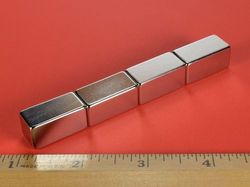 b88x0 - 1/2 x 1/2 x 1 Inch Neodymium Rare Earth Bar Magnet N42 -2
