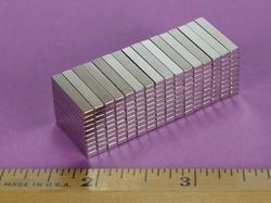 bc21 - 3/4 x 1/8 x 1/16 Inch Neodymium Rare Earth Bar Magnet N42 -2