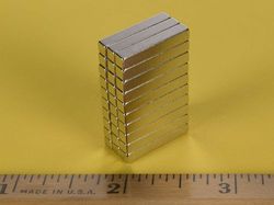 bc22 - 3/4 x 1/8 x 1/8 Inch Neodymium Rare Earth Bar Magnet N42 -2