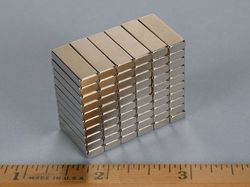 bc42 - 3/4 x 1/4 x 1/8 Inch Neodymium Rare Earth Bar Magnet N42 -2