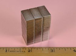 bc61-n52 - 3/4 x 3/8 x 1/16 Inch Neodymium Rare Earth Bar Magnet N52 -2