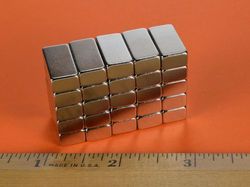 bc64 - 3/4 x 3/8 x 1/4 Inch Neodymium Rare Earth Bar Magnet N42 -2