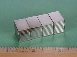 bc81 - 3/4 x 1/2 x 1/16 Inch Neodymium Rare Earth Block Magnet N42 -2