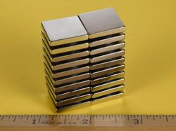 bcc2 - 3/4 x 3/4 x 1/8 Inch Neodymium Rare Earth Block Magnet N42 -2