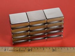 bcc3 - 3/4 x 3/4 x 3/16 Inch Neodymium Rare Earth Block Magnet N42 -2