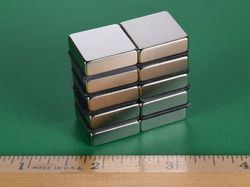 bcc4 - 3/4 x 3/4 x 1/4 Inch Neodymium Rare Earth Block Magnet N42 -2