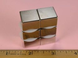bcc8-n52 - 3/4 x 3/4 x 1/2 Inch Neodymium Rare Earth Block Magnet N52 -2