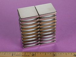 bee2 - 7/8 x 7/8 x 1/8 Inch Neodymium Rare Earth Block Magnet N42 -2