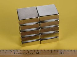 bee4 - 7/8 x 7/8 x 1/4 Inch Neodymium Rare Earth Block Magnet N42 -2