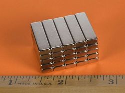 bx024 - 1 x 1/8 x 1/4 Inch Neodymium Rare Earth Bar Magnet N42 -2