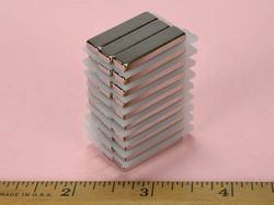 bx042-n52 - 1 x 1/4 x 1/8 Inch Neodymium Rare Earth Bar Magnet N52 -2