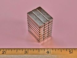 bx042sh - 1 x 1/4 x 1/8 Inch Neodymium Rare Earth High Temp Block Magnet N42SH -2