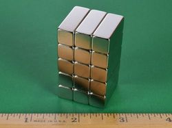 bx066 - 1 x 3/8 x 3/8 Inch Neodymium Rare Earth Bar Magnet N42 -2