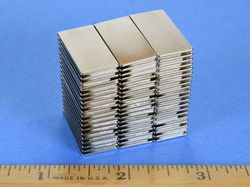 bx0801 - 1 x 1/2 x 1/32 Inch Neodymium Rare Earth Bar Magnet N42 -2