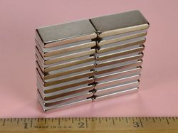 bx082-n52 - 1 x 1/2 x 1/8 Inch Neodymium Rare Earth Bar Magnet N52 -2
