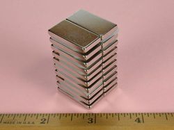 bx082sh - 1 x 1/2 x 1/8 Inch Neodymium Rare Earth High Temp Block Magnet N42SH -2