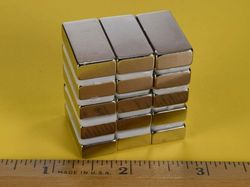 bx084-n52 - 1 x 1/2 x 1/4 Inch Neodymium Rare Earth Bar Magnet N52 -2