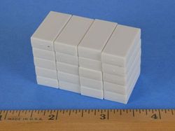 bx084pc-wht - 1 x 1/2 x 1/4 Inch Neodymium Rare Earth Plastic Coated Block Magnet N42 -2