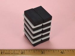 bx084tp-n52 - 1 x 1/2 x 1/4 Inch Neodymium Rare Earth Rubber Coated Block Magnet N52 -2