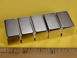 bx088-n52 - 1 x 1/2 x 1/2 Inch Neodymium Rare Earth Bar Magnet N52 -2