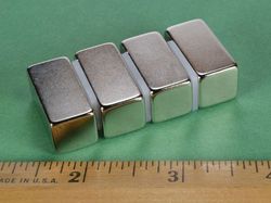 bx088sh - 1 x 1/2 x 1/2 Inch Neodymium Rare Earth High Temp Block Magnet N42SH -2
