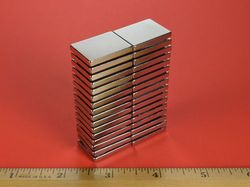 bx0c2 - 1 x 3/4 x 1/8 Inch Neodymium Rare Earth Block Magnet N42 -2