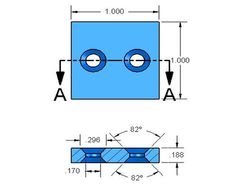 bx0x03dcs - 1 x 1 x 3/16 Inch Neodymium Rare Earth Countersunk Block Magnet N42 -2
