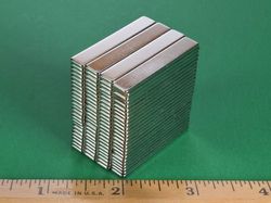 bx841 - 1 1/2 x 1/4 x 1/16 Inch Neodymium Rare Earth Bar Magnet N42 -2
