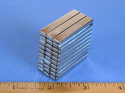 bx842 - 1 1/2 x 1/4 x 1/8 Inch Neodymium Rare Earth Bar Magnet N42 -2