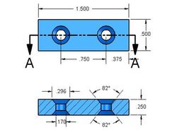 bx884dcs - 1 1/2 x 1/2 x 1/4 Inch Neodymium Rare Earth Countersunk Block Magnet N42 -2