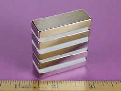 bx884 - 1 1/2 x 1/2 x 1/4 Inch Neodymium Rare Earth Bar Magnet N42 -2