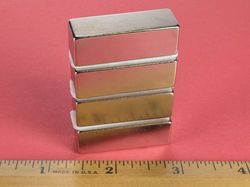 bx888 - 1 1/2 x 1/2 x 1/2 Inch Neodymium Rare Earth Bar Magnet N42 -2