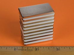 bx8c2 - 1 1/2 x 3/4 x 1/8 Inch Neodymium Rare Earth Bar Magnet N42 -2