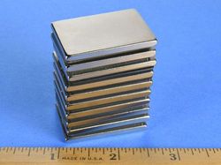 bx8x02 - 1 1/2 x 1 x 1/8 Inch Neodymium Rare Earth Block Magnet N42 -2
