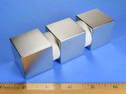 bx8x8x8 - 1 1/2 x 1 1/2 x 1 1/2 Inch Neodymium Rare Earth Cube Magnet N42 -2