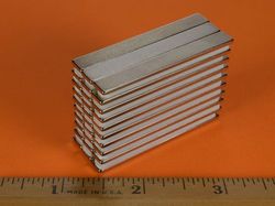 by041 - 2 x 1/4 x 1/16 Inch Neodymium Rare Earth Bar Magnet N42 -2