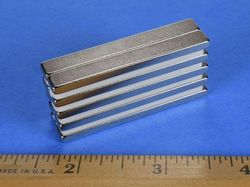 by042sh - 2 x 1/4 x 1/8 Inch Neodymium Rare Earth High Temp Block Magnet N42SH -2