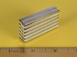 by042 - 2 x 1/4 x 1/8 Inch Neodymium Rare Earth Bar Magnet N42 -2